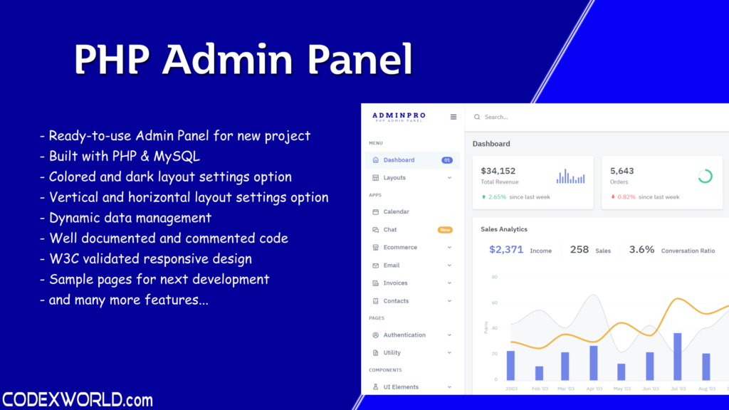 AdminPro – PHP Admin Panel