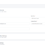 Admin Panel Site Settings Screen - Screenshot 4