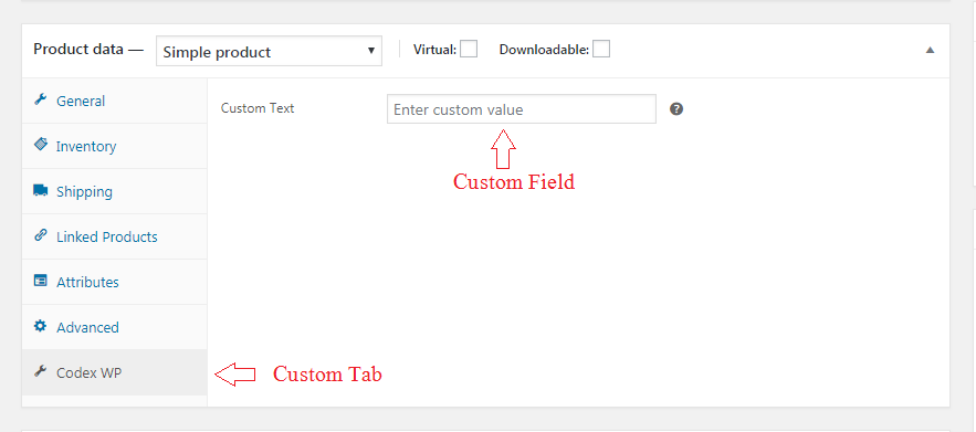 Woocommerce Products Custom Field